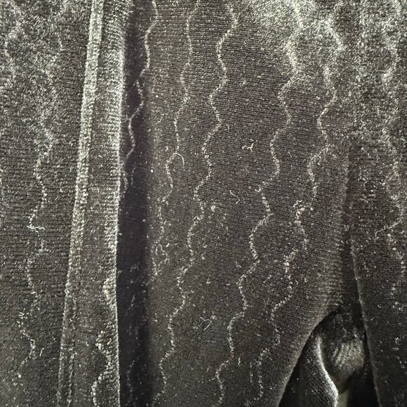 Zara Kids Velvet Split Flare Pants Black Size 7 - Picture 3 of 4